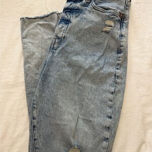 Old Navy Light Blue High Rise Straight Jeans